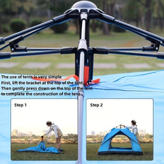 Waterproof Tent for 3-4 People, Ideal for Camping, Beach and Picnics
