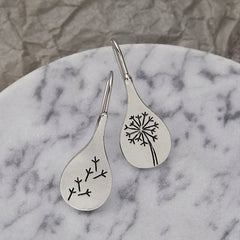 Dandelion Earrings Engagement Alloy Pendant Jewelry