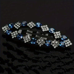 Rhinestone Snap Clip Metal Hairpin for Side Hair Bang Braids