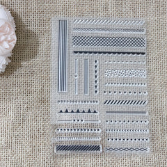 Long Lace DIY Decorative Cartoon Stamp Painting Template For DIY Craft