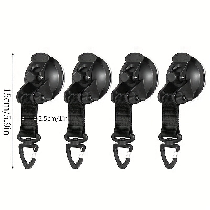 Vacuum Suction Cups Car Tent Buckle With Hook Lightweight