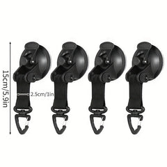 Vacuum Suction Cups Car Tent Buckle With Hook Lightweight