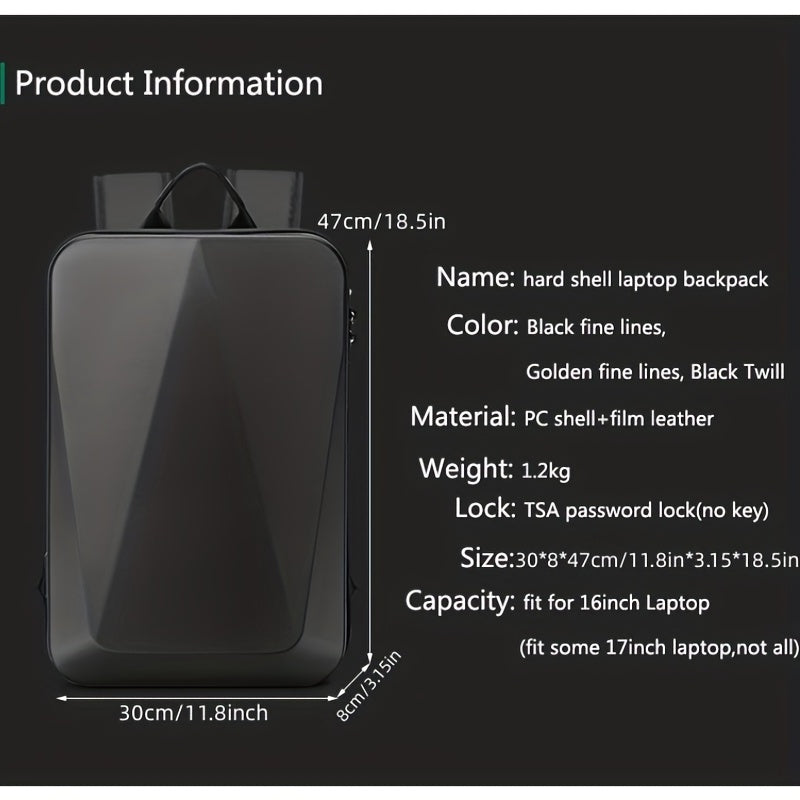 Large Capacity Waterproof Laptop Backpack w/ USB Charging