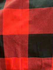 Plus Plaid Print Lantern Sleeve Round Neck Mini Midi Dress