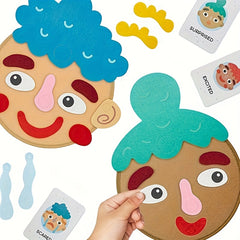 Felt Expression Craft Set for Family Emotion Management Learning