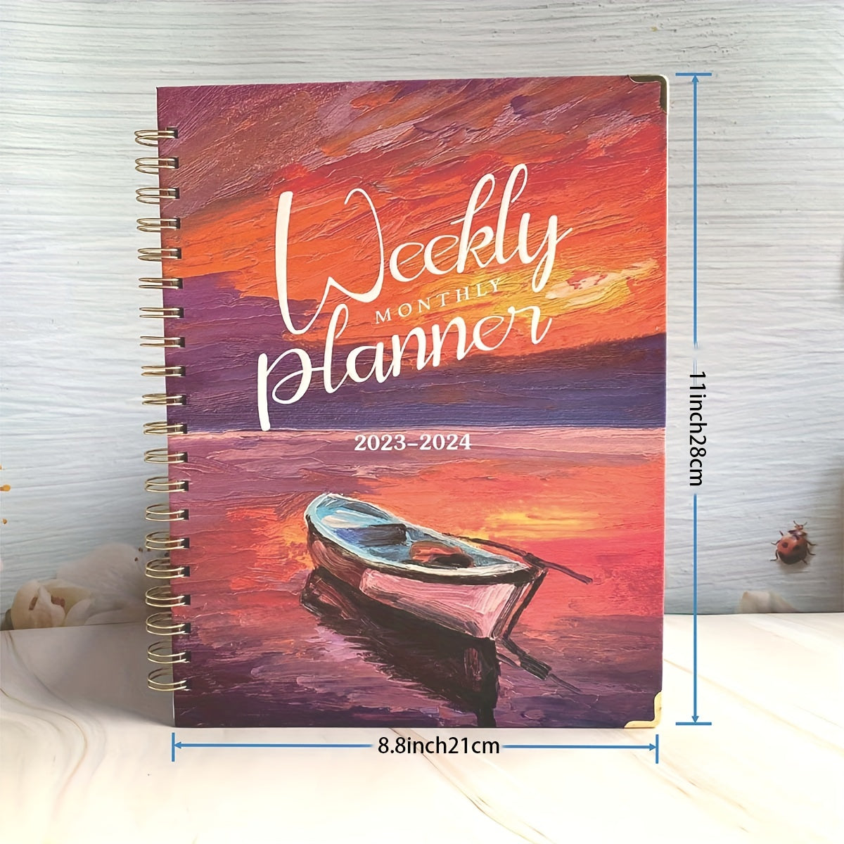 2022 Calendar Book A4 Size Monthly Index Card Weekly Daily Planning