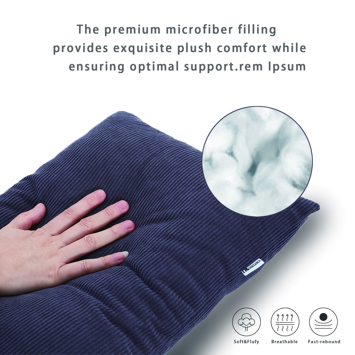 MOON LENCE Camping Pillow Lightweight Travel & Hammock Pillow with Cover