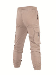 Funny Pattern Cargo Pants Men Flap Pocket Trousers Loose Casual Outdoor