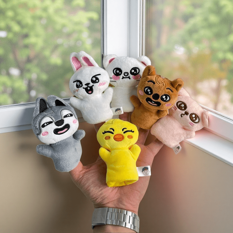 K Pop Themed Plush Dolls Animal Shapes Bear Rabbit Cat