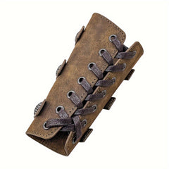 Viking Renaissance Arm Guard Medieval PU Leather Buckle Arm Guard