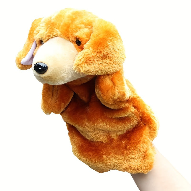 Plush Animal Hand Puppet for Creativity Motor Skills Cow Lamb Puppy Pig