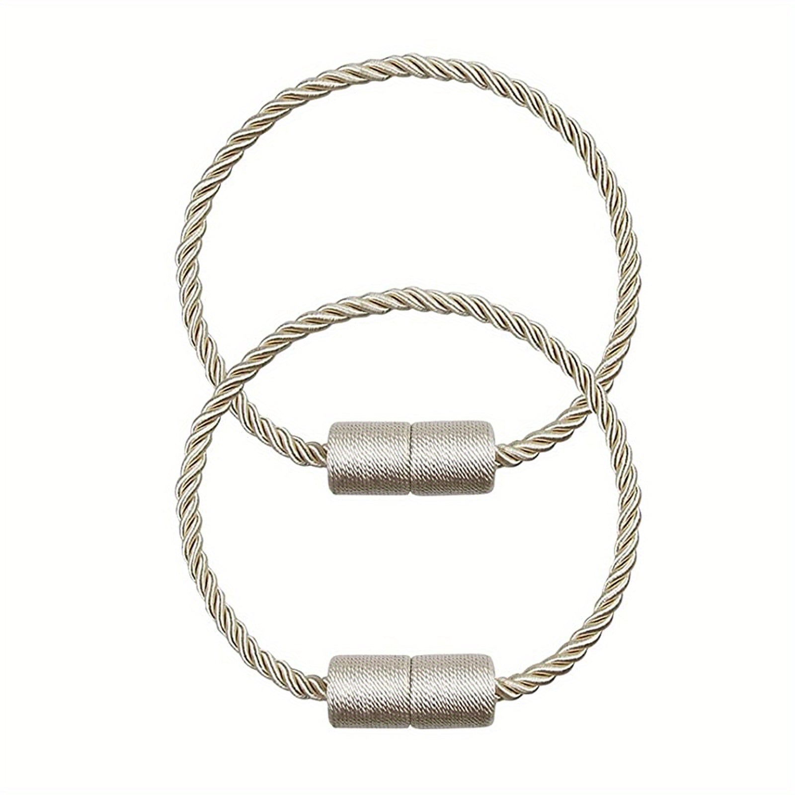 2pcs Magnetic Curtain Tiebacks Modern Rope Tiebacks For Drapes