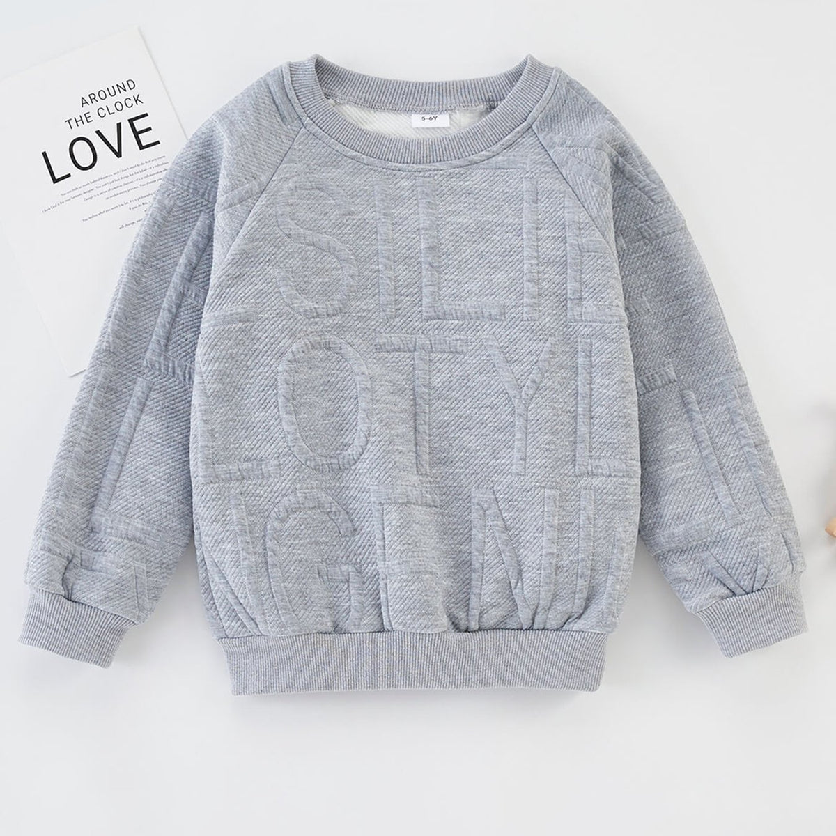 Toddler Boy Letter Pattern Sweatshirt