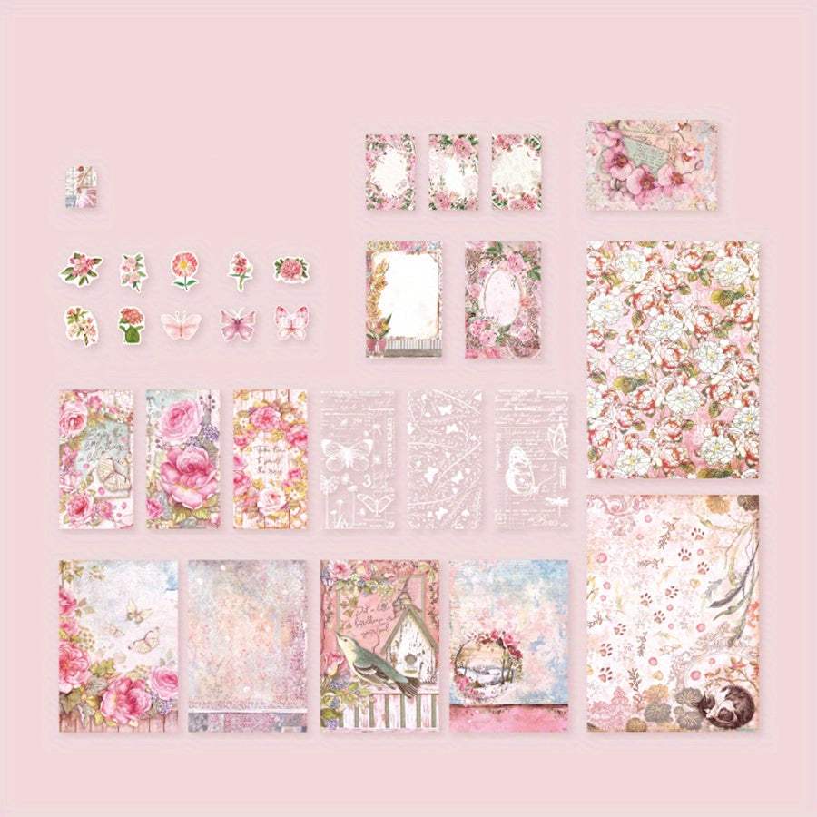 40 Sheets Mood Collector Series Mixed Material Journal DIY Decoration