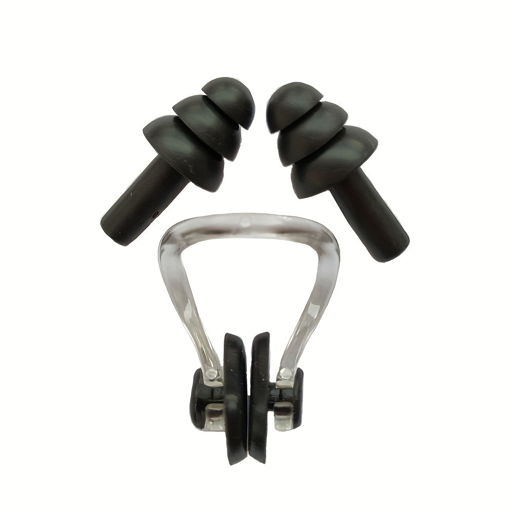 Nose Clip And Earplugs Set with Storage Box Swimming Supplies
