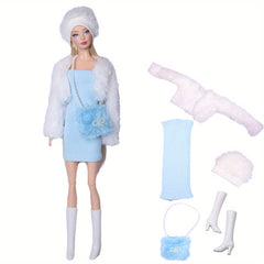 Doll Clothes Set with Party Skirt and Accessories