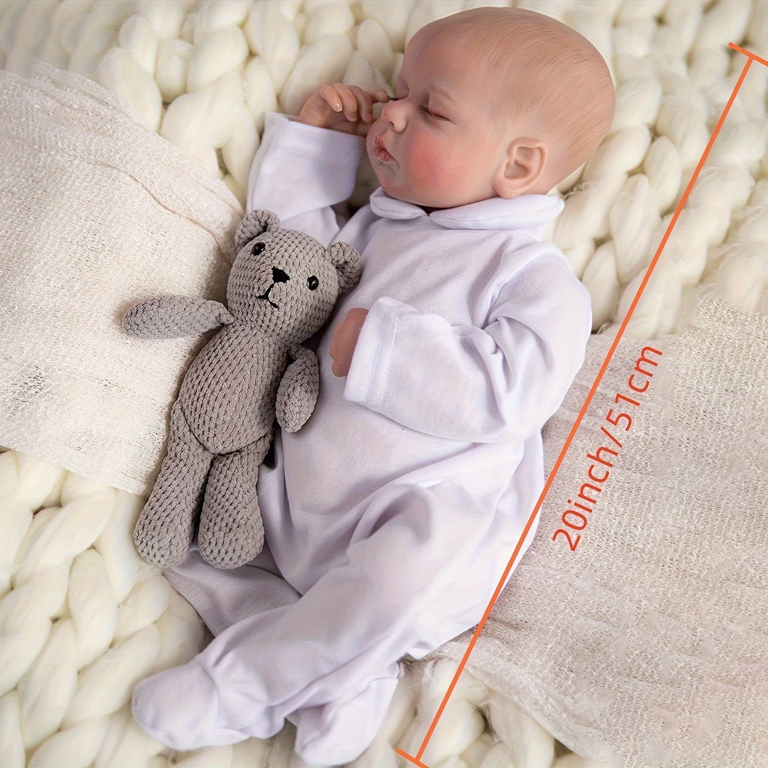 45 72 Cm Reborn Doll Lifelike Soft Body Visible Veins Collectible Art Doll