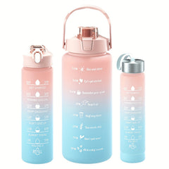 Gradient Leakproof Scale Sports Water Bottle Portable Lightweight