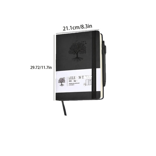 365-Page Journal Notebook Leather Hardcover for Daily Work and Writing