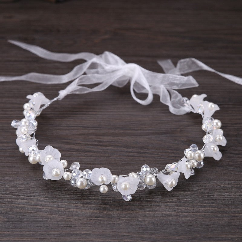 Rhinestones Flower Headband Hair Accessories Crown Wedding Decoration
