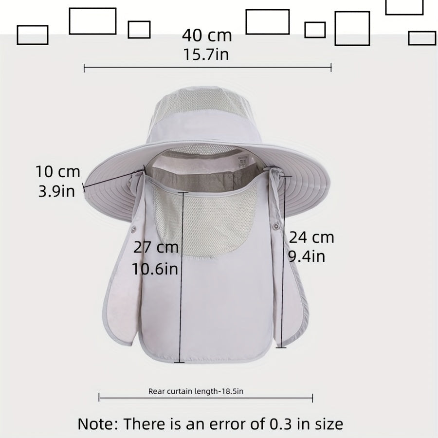 Summer 3-in-1 Fishing Sun Hat UV Protection