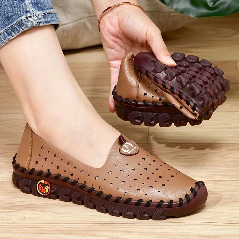 Women's Hollow Out Flat Slip On Shoes