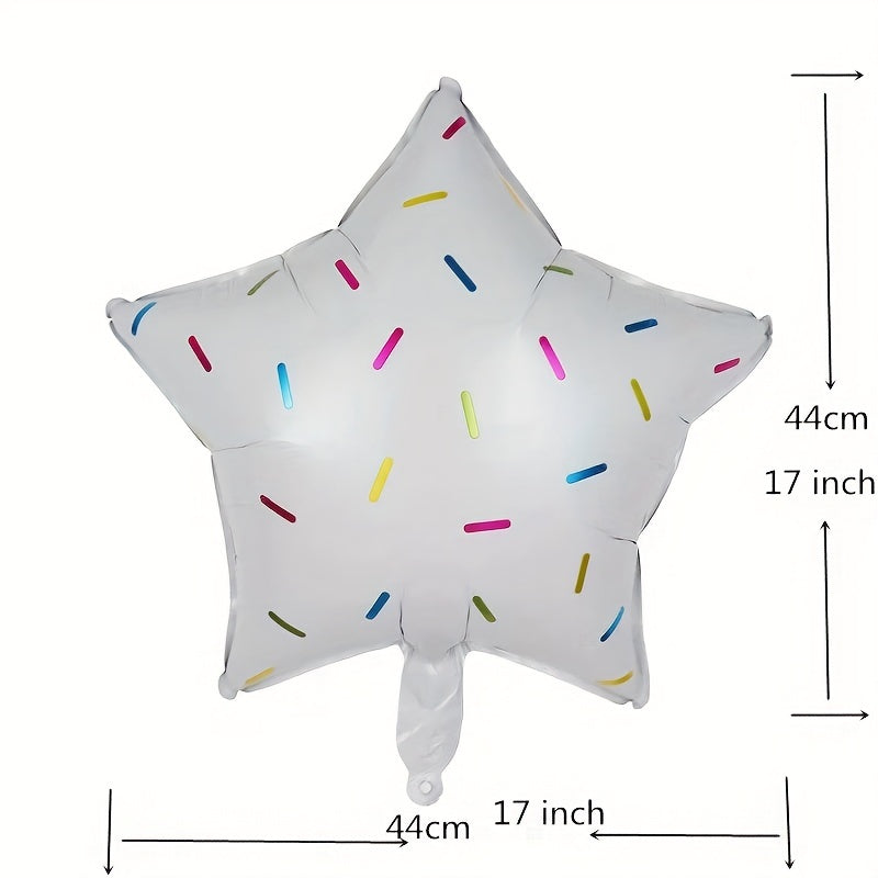 5pcs Donut Shaped Balloon Cartoon Birthday Balloon