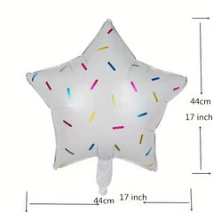 5pcs Donut Shaped Balloon Cartoon Birthday Balloon