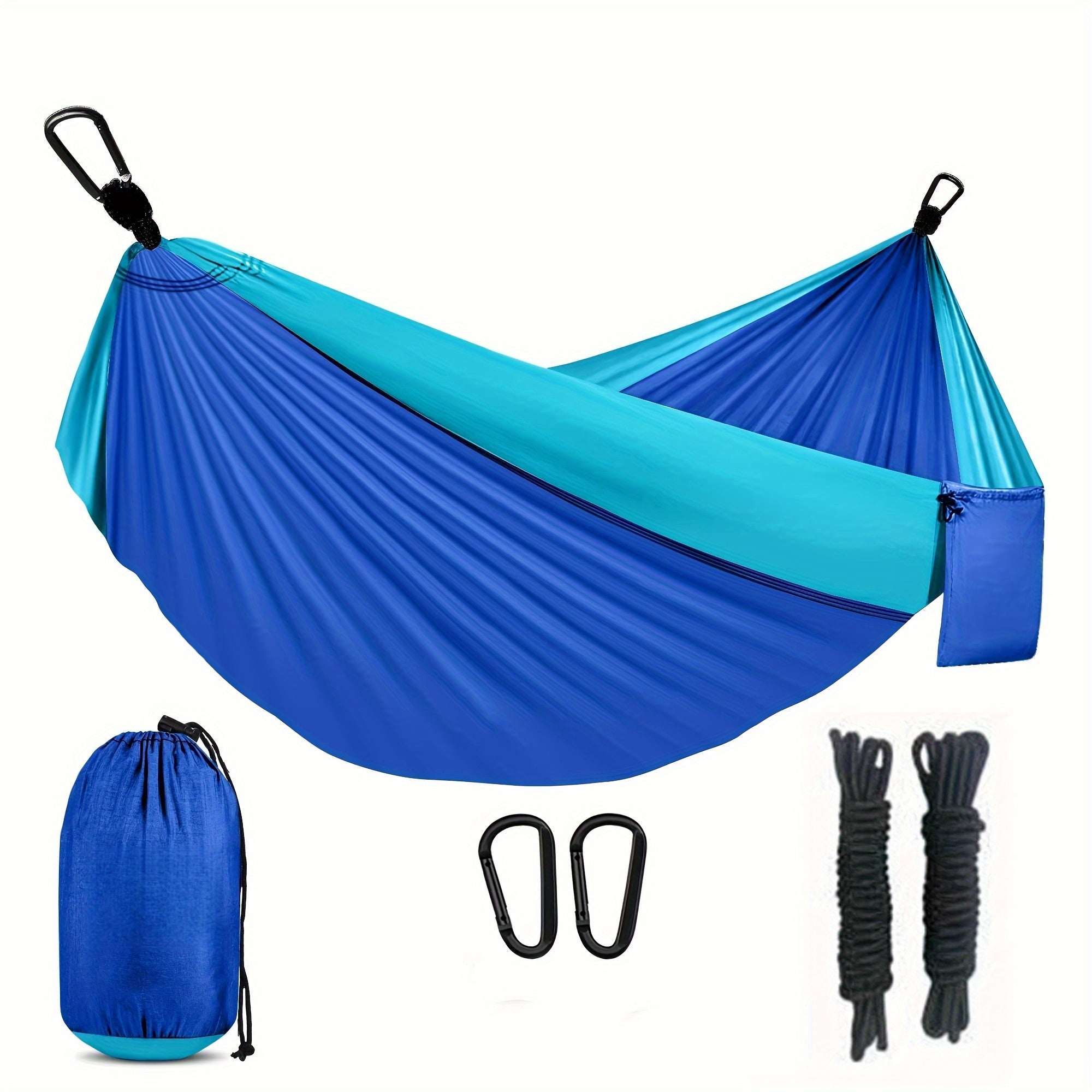 Nylon Double Hammock for Outdoor Camping 106x55 inches