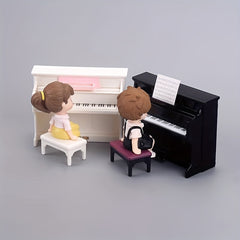 Mini Piano Playset Dollhouse Furniture Toy