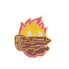 Anime Calcifer Enamel Pin Fire Elf Drip Oil Jewelry