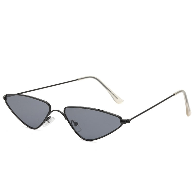 Cat Eye Sunglasses For Women Vintage Triangle Narrow Glasses