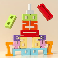 Digital Building Blocks: Numbers Added Together = Same Height Logic Game