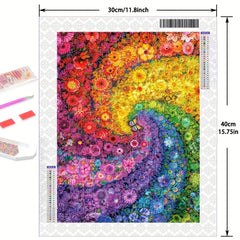 Abstract Flower Full Diamond Painting Kit