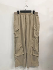  High Rise Wide Leg Cargo Trousers