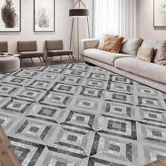 Quadrilateral Carpet for Any Space Anti Slip Easy to Clean
