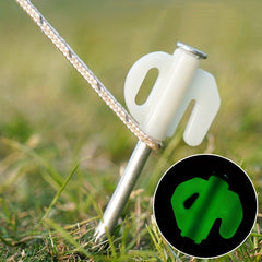 Fluorescent Tent Stakes Durable Ground Nails for Camping