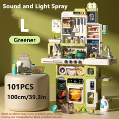 Kids' Cooking Toy Set with Spray Music, Learn to Cook, Birthday Gift