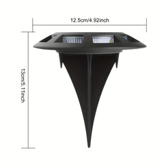 4pcs Solar Buried Lamp Outdoor Waterproof Lawn Decoration Night Light