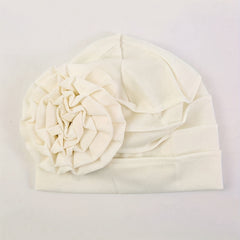 Plate Flower Turban Cap Elastic Head Wrap Ramadan Head Scarf Bonnet