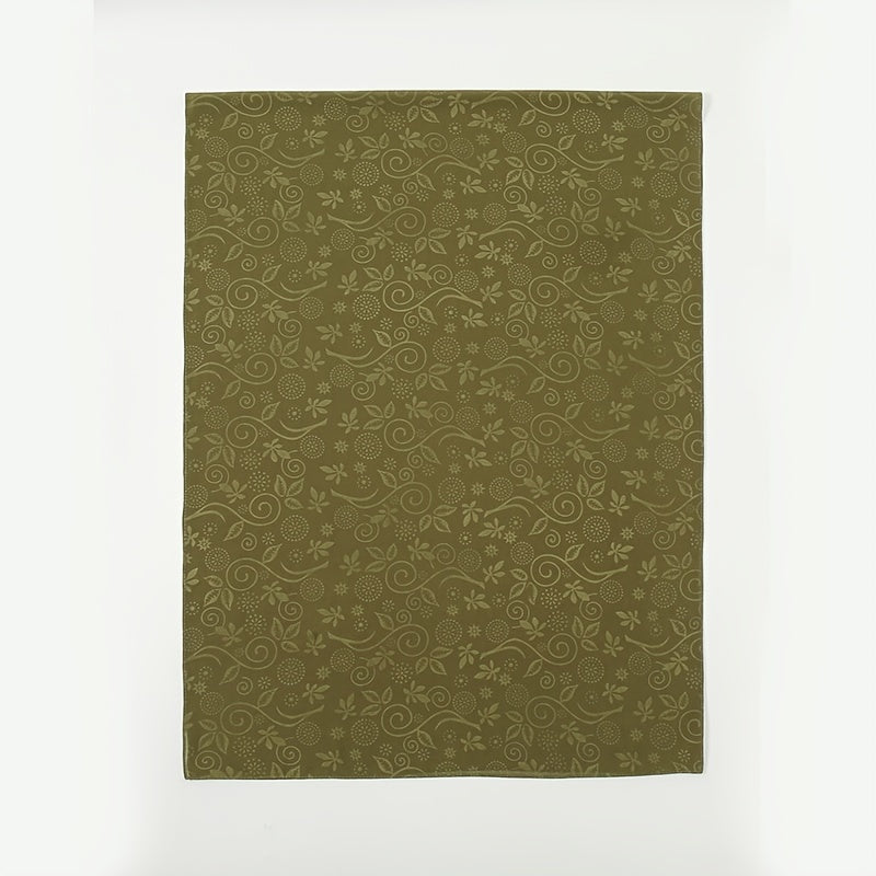 Embossed Cashew Flower Bandana Solid Headscarf