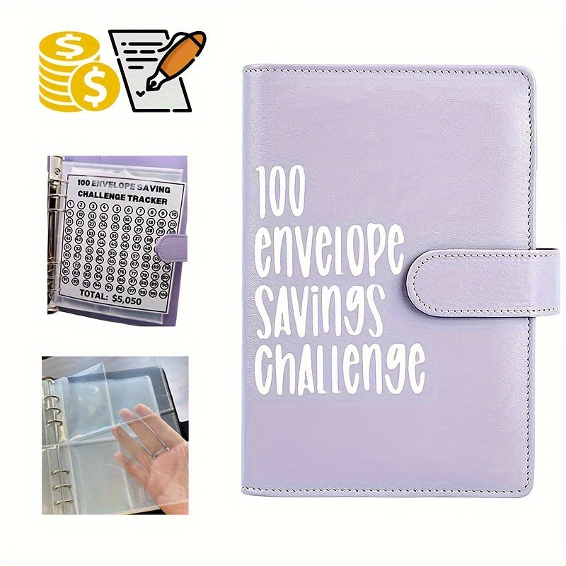 Challenge Cash Budget A5 Notebook PU Loose leaf Couple Planning Book