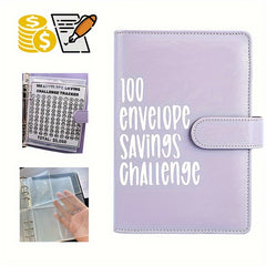 Challenge Cash Budget A5 Notebook PU Loose leaf Couple Planning Book