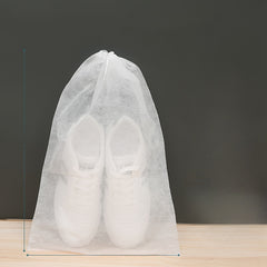 20pcs Non Woven Shoe Storage Bag Drawstring Portable Travel Organization
