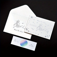 Bronzing Prince And Rose Greeting Card Envelope Set