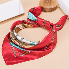 Printed Square Scarf Lightweight Scarf Holiday Gift Scarf