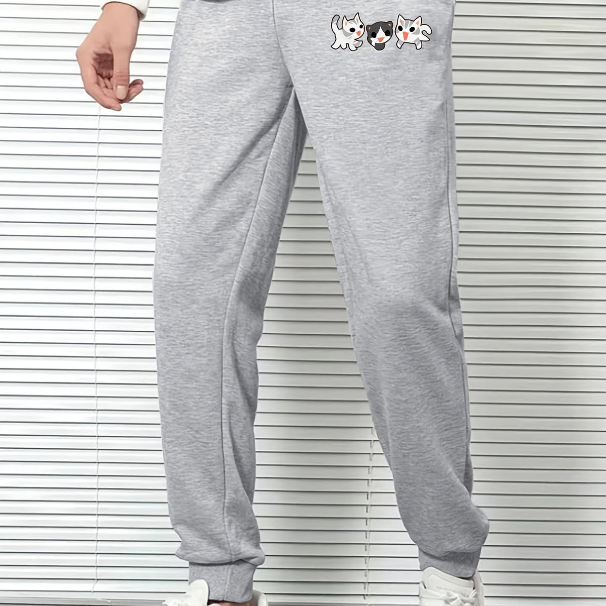 Cat Print Men's Casual Sweatpants