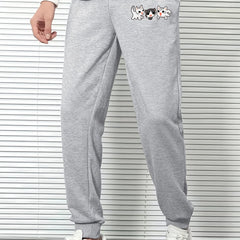 Cat Print Men's Casual Sweatpants