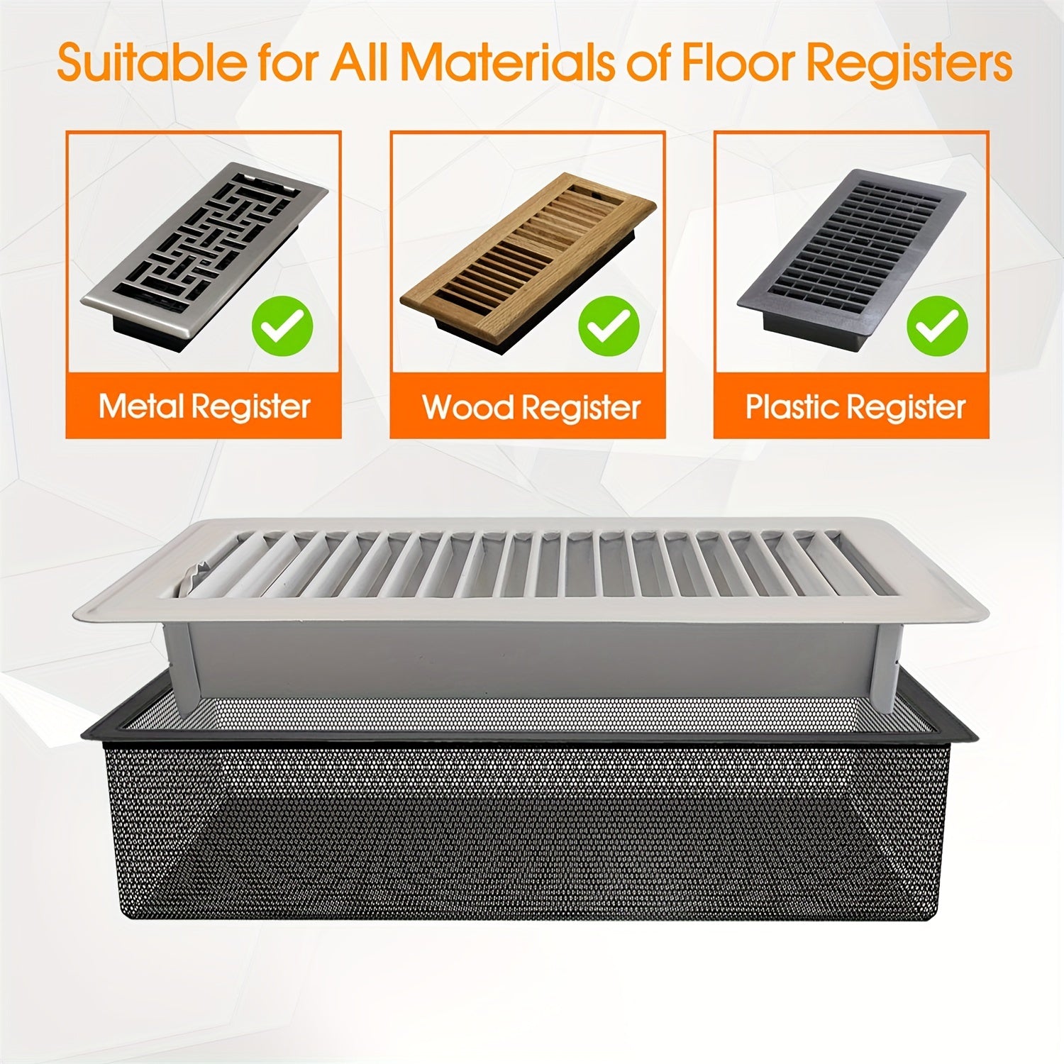 Floor Register Vent Cover Filter Net Air Vent Screen Mesh Covers