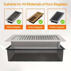 Floor Register Vent Cover Filter Net Air Vent Screen Mesh Covers